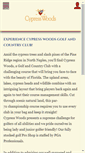 Mobile Screenshot of cypresswoodsgolf.com